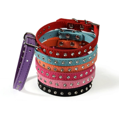 Bling Girl Puppy Kitten Collars With Crystal Diamond Colorful