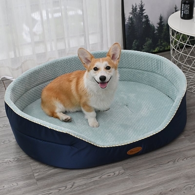 Dog Kennel All Year Round Thick Cushion Golden Hair Large Dog Sofa Winter Supplies Double Decker Dog Bed Pet Bed
