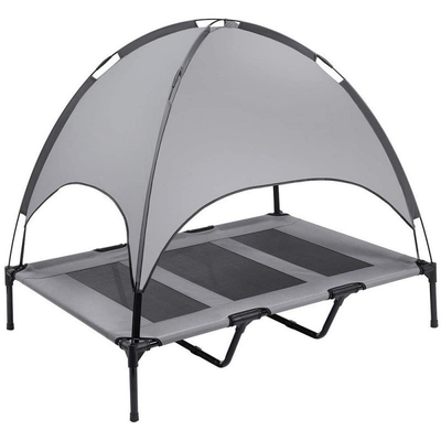 Dog March Bed Outdoor Sunshade Pet Tent Elevated Bed With Roof Massive Dog Bed Detachable Folding Trampoline In Summer