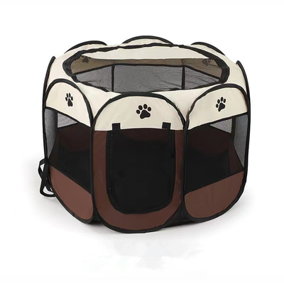 Amazon Hot Sale Pet Fence Tent Can Store Folding Dog Bed For Camping Cat Delivery Room Folding Octagonal Dog Cage