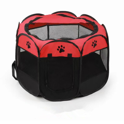 Amazon Hot Sale Pet Fence Tent Can Store Folding Dog Bed For Camping Cat Delivery Room Folding Octagonal Dog Cage