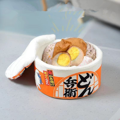 Instant Noodle Bucket Dog House Small Cup Noodle Cat Bed Pet House Winter Warm Closed Round Cat House