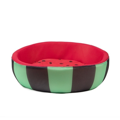 Round Watermelon Cat Bed Sponge Breathable Cushion Medium And Small Dog Golden Dog Nest Becomes A Cat And Kitten Nest