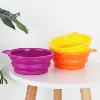 Creative Foldable Color Portable Silicone Slow Feed Dog Bowl Anti Choking