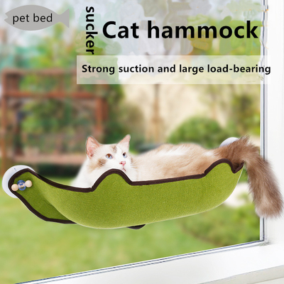 Detachable Cat Hammock Bed 100% Cotton Washable 72x38x18cm