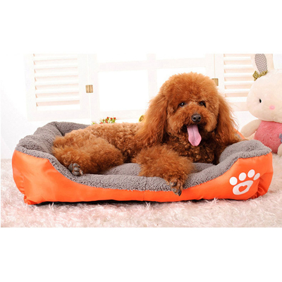 Warm Candy Color Pet Nest Dog Bed 100% Cotton Waterproof