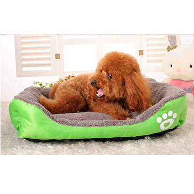 Warm Candy Color Pet Nest Dog Bed 100% Cotton Waterproof