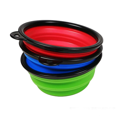 Portable Outdoor Folding Bowl Dog Silicone Food Bowl Environmentally Friendly Silicone Pet Bowl