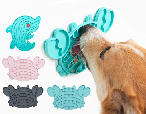 Dog Slow Feeder Licking Mat With Suction Cups For Dog Treats & Cat Food