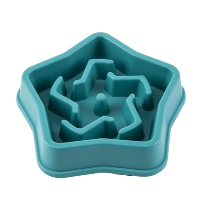 New Color Pet Bowl Dog Bowl Bottom Non-Slip Plastic Labyrinth Pet Anti-Choking Slow Food Bowl Slow Feeding Basin