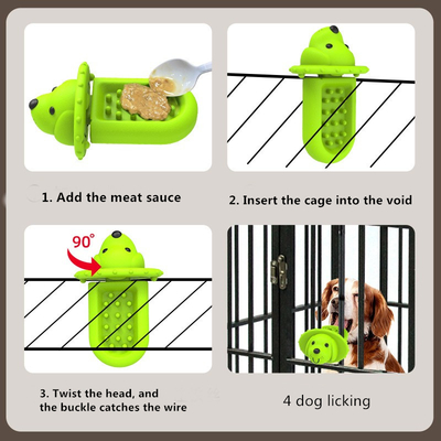 Pet Supplies Dog Licking Pad Dog Cage Relieve Boredom Dog Bite Toy Cleaning Teeth Interactive Molar Stick
