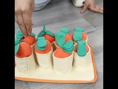 Bite Resistant Pull Out Radish Fleece Felt Dog Sniff Toy